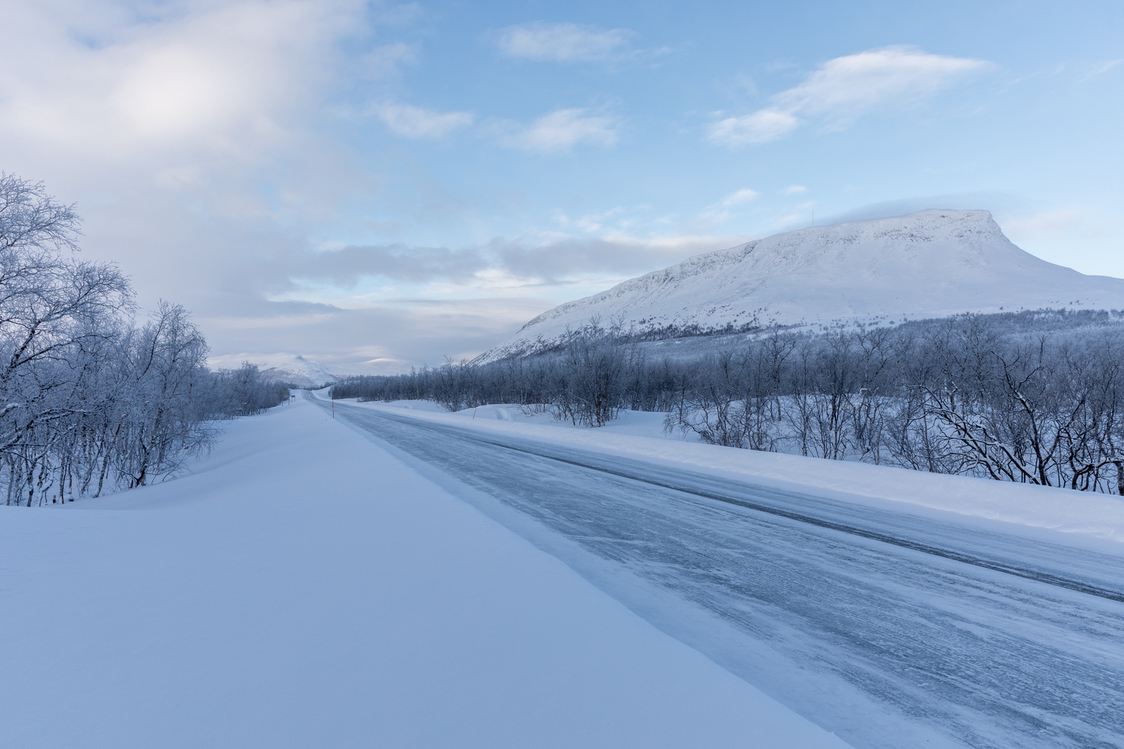 Enontekiö, talvinen näkymä tieltä Saanalle