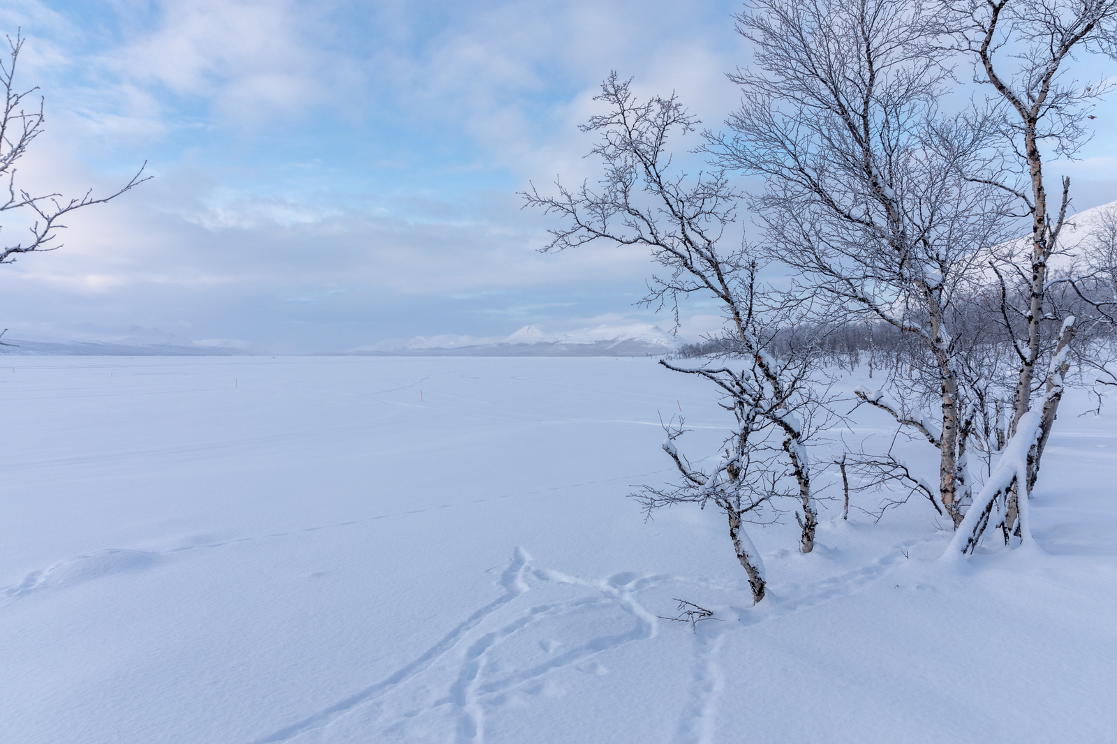 Enontekiö, talvinen näkymä Kilpisjärvelle