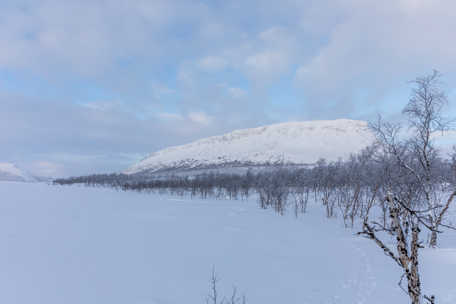 Enontekiö, talvinen näkymä tieltä Saanalle